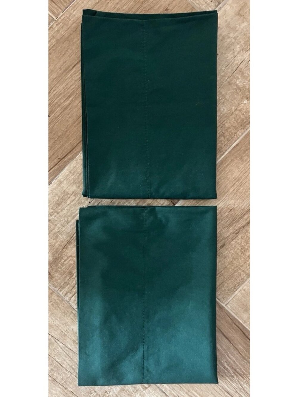 SPRINGS Pillowcases Standard Pair Deep Green 50% Cotton-Polyester Made in USA